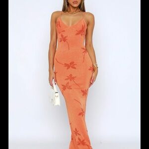 White Fox Boutique- Trust Issues Maxi Dress Orange